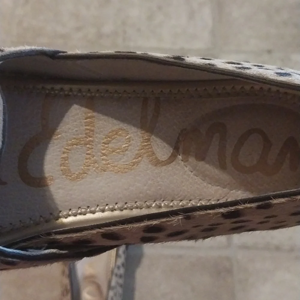 Sam Edelman Kesia Animal Print Espadrille Slip on  Flats Size 7 M